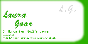 laura goor business card